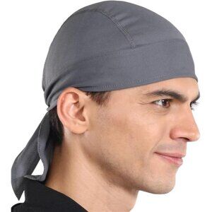 Cooling Helmet Liner Skull Cap Do Rag Head Wrap Sweat Wicking Motorcycle Men UV